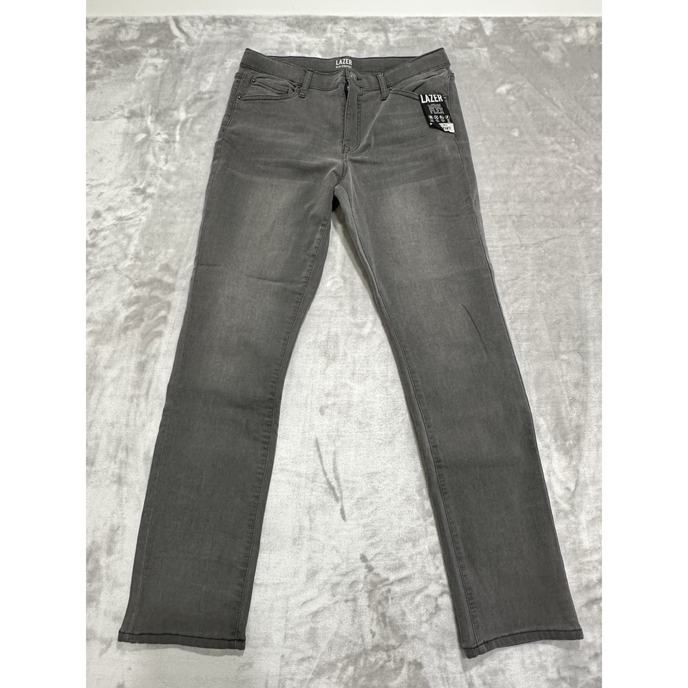 Lazer Jeans Women's Size 18 Slim Straight Stretch‎ Gray Soft Brand New With Tags